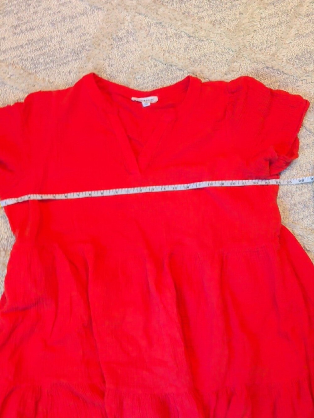 Lucky Brand Coral-Red Dress - Picture 4 of 7